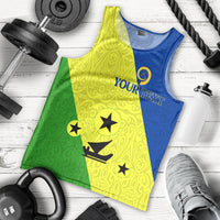 (Custom Personalised) Vanuatu Malampa Province - Men Tank Top - Flag Style - LT12 - Polynesian Pride