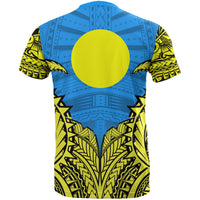 Palau Premium T Shirt Palau Flag Polynesian Tattoo - Polynesian Pride