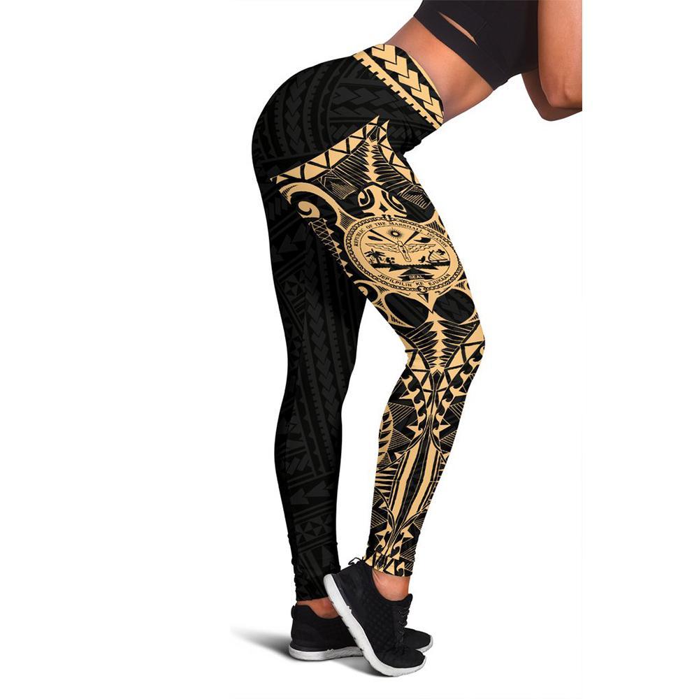 Marshall Islands 2nd Leggings A6 Gold - Polynesian Pride