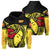 Polynesian Kakau Hawaiian Kanaka Maoli Hula Girl Hibiscus Hawaii Hoodie Unisex Yellow - Polynesian Pride