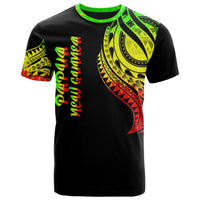 Papua New Guinea T Shirt Papua New Guinea Tatau Reggae Patterns Unisex Black - Polynesian Pride