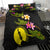 New Caledonia Polynesian Custom Personalised Bedding Set - Plumeria Tribal - Polynesian Pride