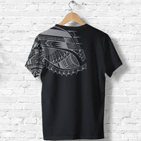 Polynesian T Shirt Polynesian Chest Tattoo Special Gray - Polynesian Pride