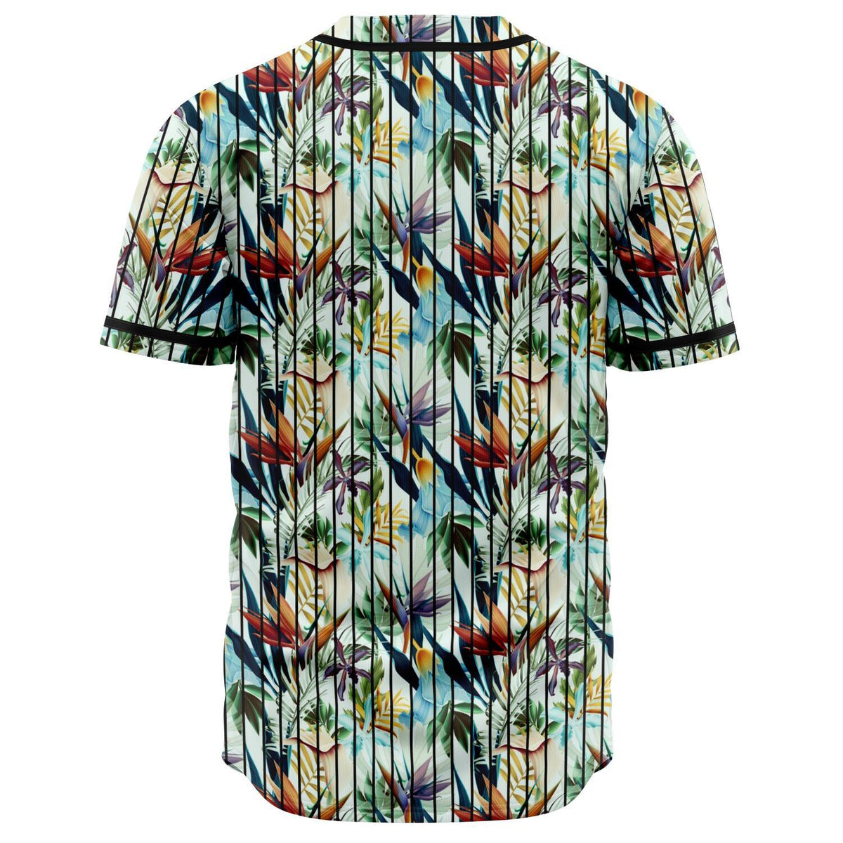 Hawaii Seamless Tropical Flower Plant And Leaf Baseball Jersey - Polynesian Pride