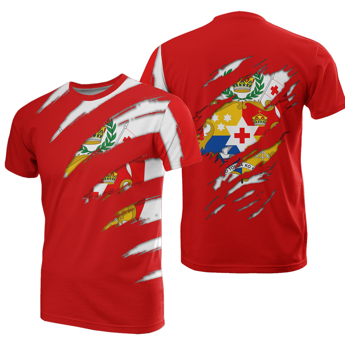 Tonga T Shirt Tonga Coat of Arms - Polynesian Pride