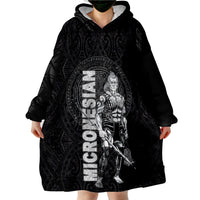 Federated States Of Micronesia Micronesian Warrior Wearable Blanket Hoodie LT9 - Polynesian Pride