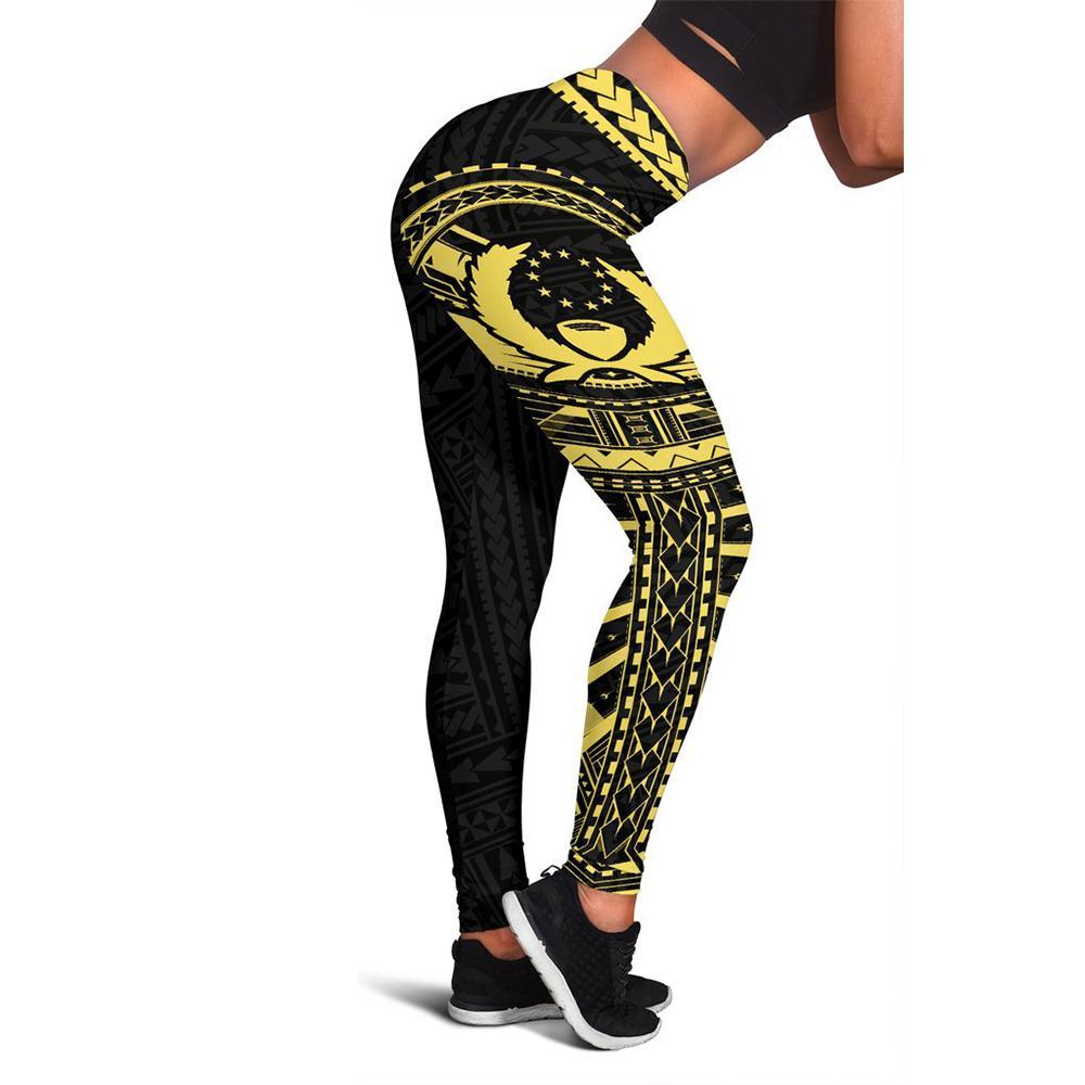 Pohnpei Rising Leggings (Gold) A6 Gold - Polynesian Pride