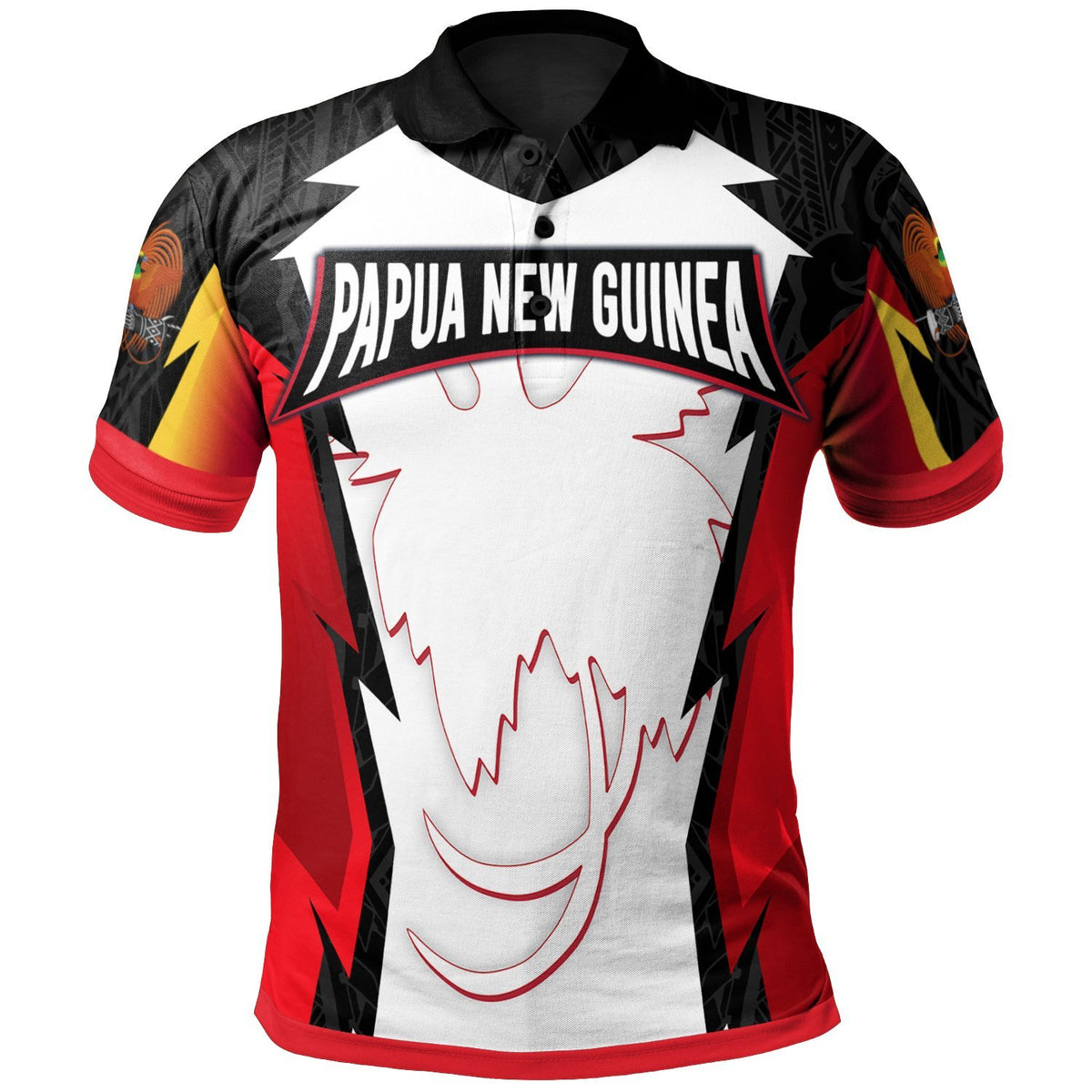 Papua New Guinea Polo Shirt Mt Hagen PNG Coat Of Arms - Polynesian Pride