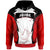 Papua New Guinea Hoodie ngoram PNG Coat ofrms Unisex Red Black - Polynesian Pride