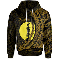 New Caledonia Hoodie Dumbea Wings Style Unisex Black - Polynesian Pride