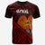 Papua New Guinea T Shirt Wewak Polynesian Patterns With Bamboo Unisex Red - Polynesian Pride
