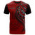 Tahiti T Shirt Red Color Polynesian Patterns Best Tahiti Ever Unisex Black - Polynesian Pride
