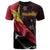 Papua New Guinea T Shirt Madang PNG Flag Of Silk Style Unisex Black - Polynesian Pride