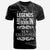 New Caledonia T Shirt Legends Are Born In White Color Unisex Art - Polynesian Pride