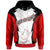 Papua New Guinea Hoodie PNG Coat ofrms Unisex Red Black - Polynesian Pride
