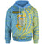 Tuvalu Hoodie Nukufetau Wings Style Unisex Blue - Polynesian Pride