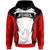 Papua New Guinea Hoodie Mt Hagen PNG Coat ofrms Unisex Red Black - Polynesian Pride