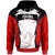 Papua New Guinea Hoodie Porgera PNG Coat ofrms Unisex Red Black - Polynesian Pride