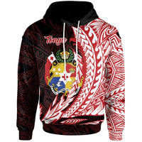 Tonga Hoodie Wings Style Unisex Black - Polynesian Pride