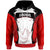 Papua New Guinea Hoodie Kandrian PNG Coat ofrms Unisex Red Black - Polynesian Pride