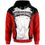 Papua New Guinea Hoodie PNG Coat ofrms Unisex Red Black - Polynesian Pride