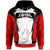 Papua New Guinea Hoodie Kavieng PNG Coat ofrms Unisex Red Black - Polynesian Pride
