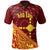 Rotuma Polo Shirt Noatau Tapa Patterns With Bamboo Unisex Red - Polynesian Pride