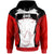 Papua New Guinea Hoodie Kimbe PNG Coat ofrms Unisex Red Black - Polynesian Pride