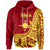 Rotuma Zip Hoodie Elsee Flag Rotuma Unisex Red - Polynesian Pride