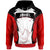 Papua New Guinea Hoodie mbunti PNG Coat ofrms Unisex Red Black - Polynesian Pride