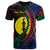 New Caledonia T Shirt Mont Dore Wings Style Flag Color Unisex Black - Polynesian Pride
