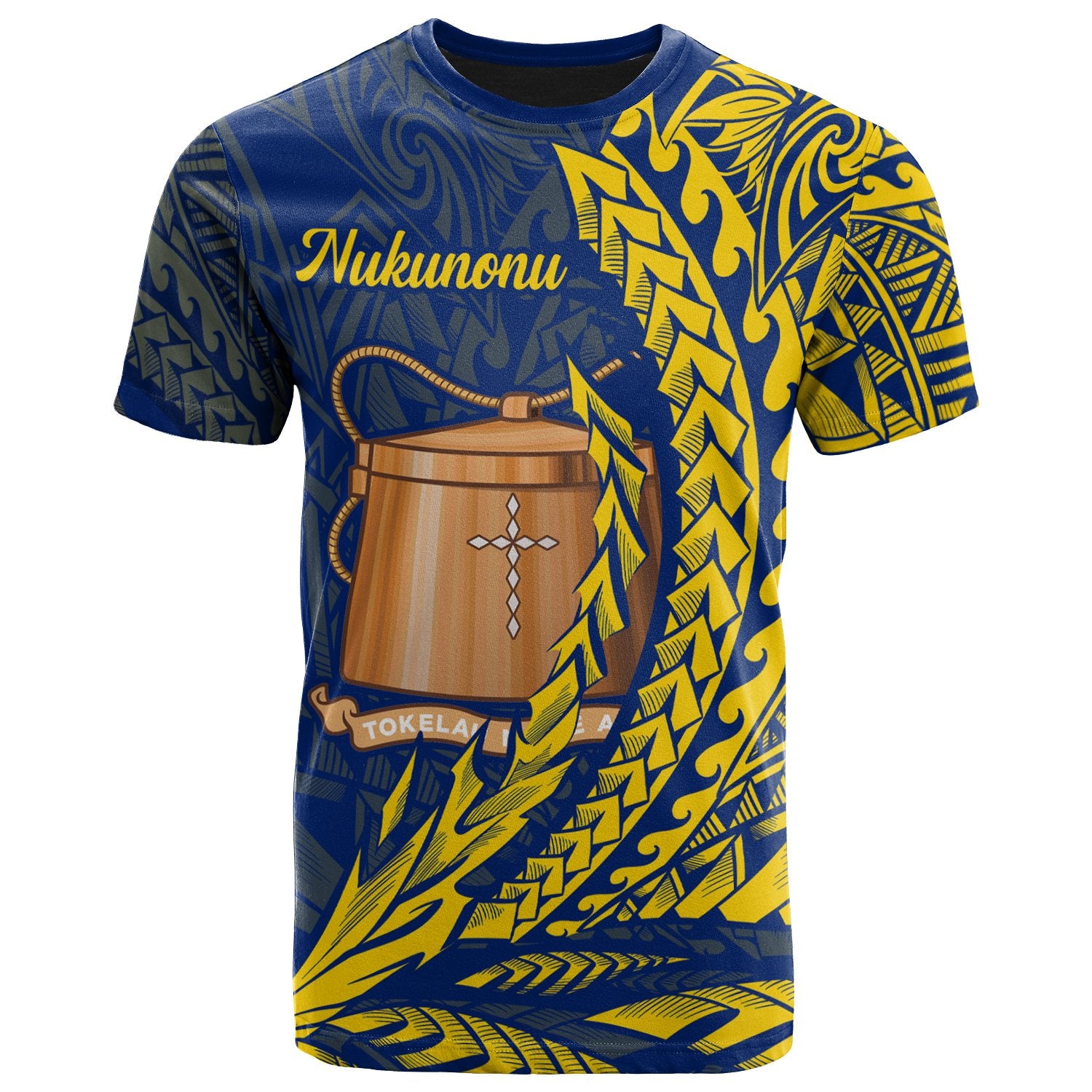 Tokelau T Shirt Nukunonu Wings Style Unisex Black - Polynesian Pride