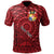 Tonga Polo Shirt Custom Tapa Patterns With Bamboo Unisex Red - Polynesian Pride