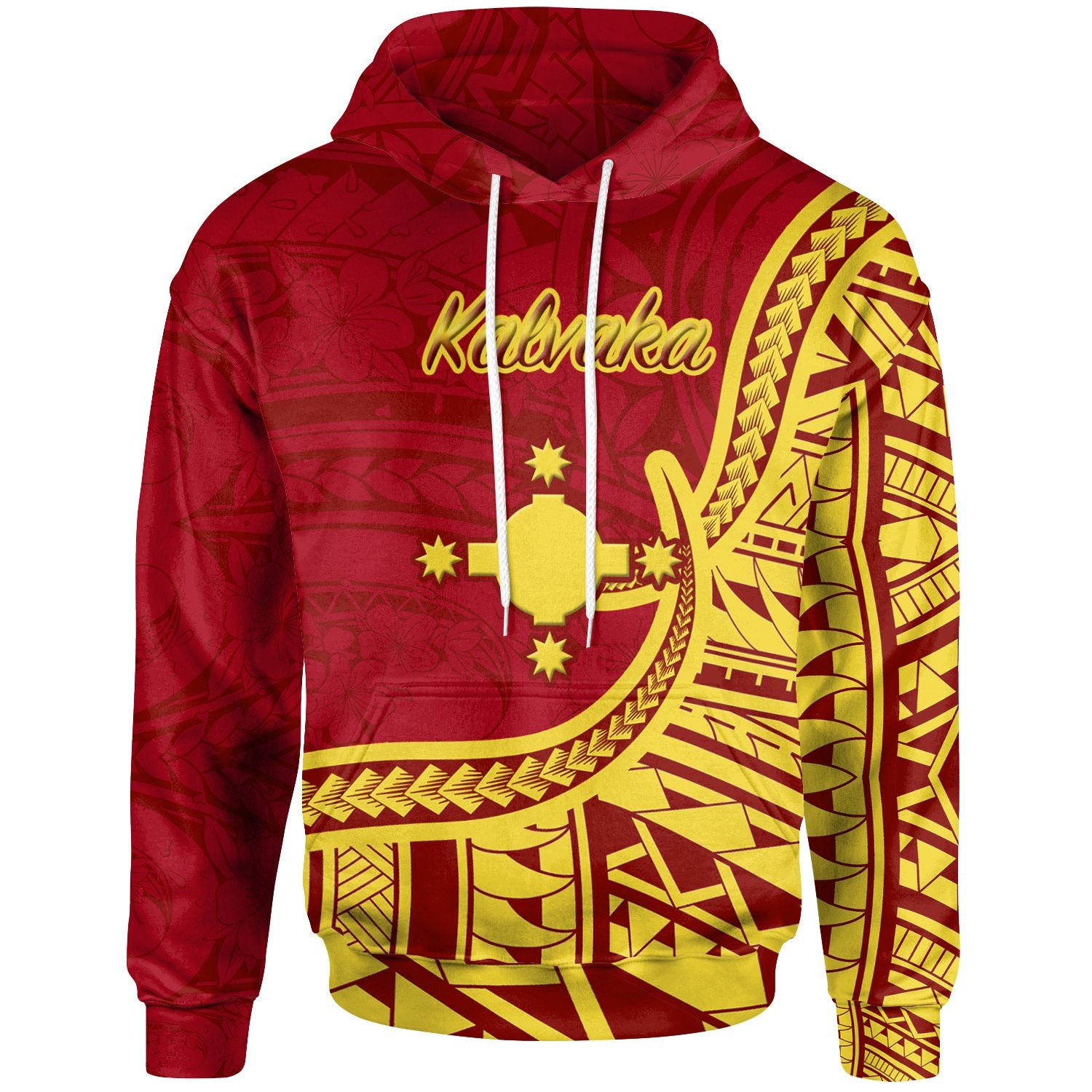 Rotuma Hoodie Kalvaka Flag Rotuma Unisex Red - Polynesian Pride