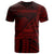 American Samoa T Shirt Faleasao Polynesian Red Patterns Unisex Black - Polynesian Pride