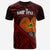 Papua New Guinea T Shirt Custom Polynesian Patterns With Bamboo Unisex Red - Polynesian Pride