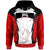 Papua New Guinea Hoodie Wau PNG Coat ofrms Unisex Red Black - Polynesian Pride