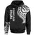 Papua New Guinea Hoodie Papua New Guinea Tatau White Patterns Unisex Black - Polynesian Pride