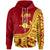 Rotuma Hoodie Lau Flag Rotuma Unisex Red - Polynesian Pride