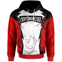 Papua New Guinea Hoodie Port Moresby PNG Coat ofrms Unisex Red Black - Polynesian Pride