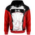 Papua New Guinea Hoodie Ialibu PNG Coat ofrms Unisex Red Black - Polynesian Pride