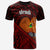 Papua New Guinea T Shirt Mendi Polynesian Patterns With Bamboo Unisex Red - Polynesian Pride