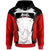Papua New Guinea Hoodie rawa PNG Coat ofrms Unisex Red Black - Polynesian Pride