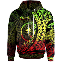 Chuuk State Hoodie Reggae Wings Style Unisex Black - Polynesian Pride