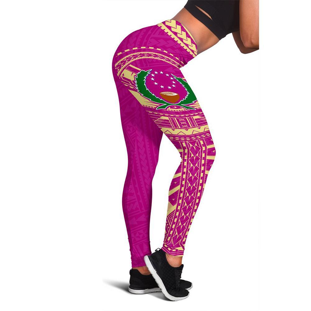 Neo Pohnpei Leggings (Pink) A6 Pink - Polynesian Pride