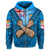 Fiji Bula Flag Zip Hoodie LT10 - Polynesian Pride