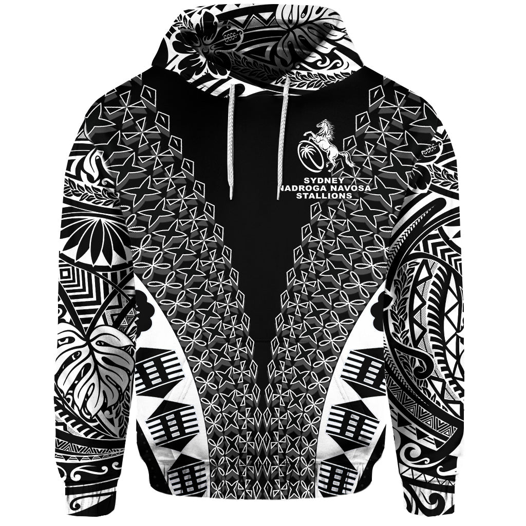 Fiji Rugby Hoodie Sydney Nadroga Navosa Stallions Tapa Vibes LT8 - Polynesian Pride