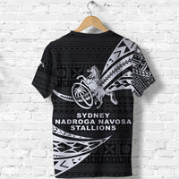 Fiji Rugby T Shirt Sydney Nadroga Navosa Stallions Unique Version Black LT8 - Polynesian Pride