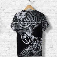 Fiji Rugby T Shirt Sydney Nadroga Navosa Stallions Unique Vibes Black LT8 - Polynesian Pride