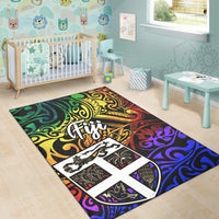 Fiji Area Rug - Rainbow Polynesian Pattern - Polynesian Pride